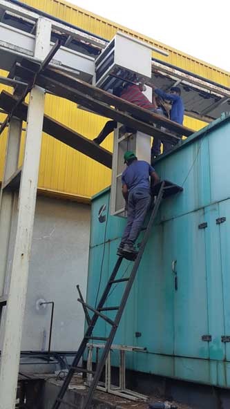 Erection of Bus Duct  